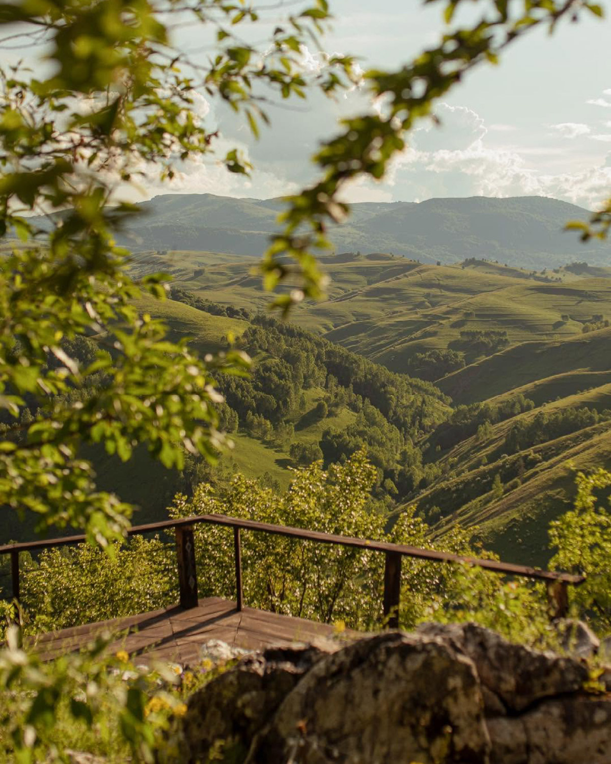 View over the Apuseni Mountains from Raven's Nest
