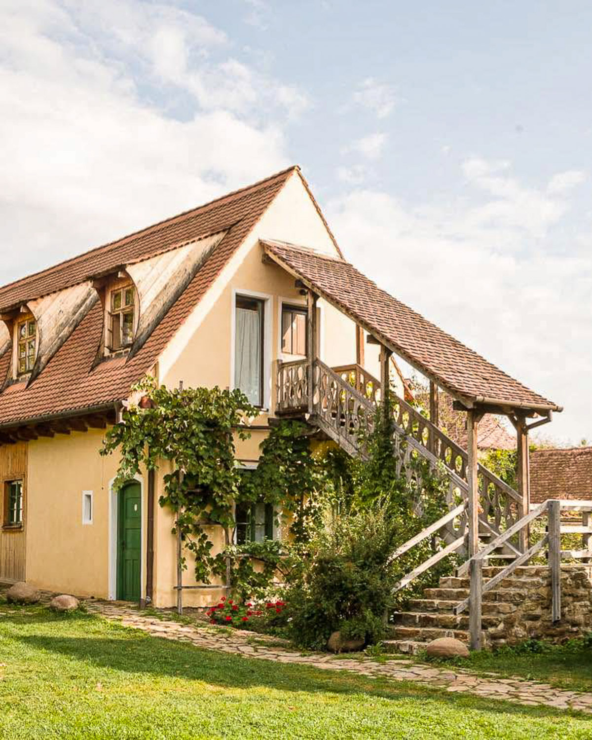 Restored guesthouse at Viscri 125 in Transylvania